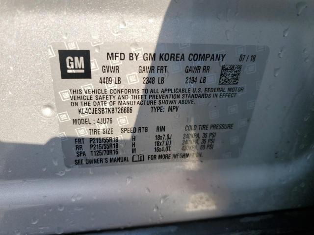2019 BUICK ENCORE PRE KL4CJESB7KB726686