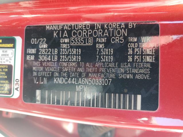 2022 KIA EV6 GT LIN KNDC44LA6N5033107