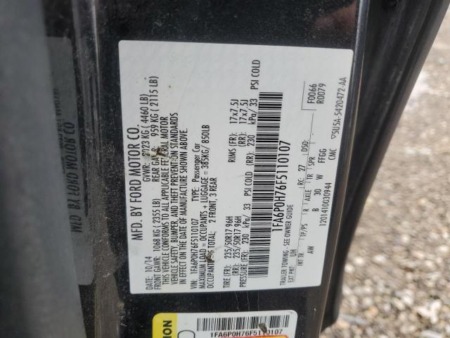2015 FORD FUSION SE - 1FA6P0H76F5110107