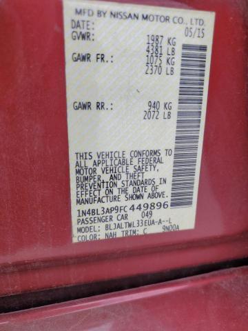 2015 NISSAN ALTIMA 3.5 1N4BL3AP9FC449896