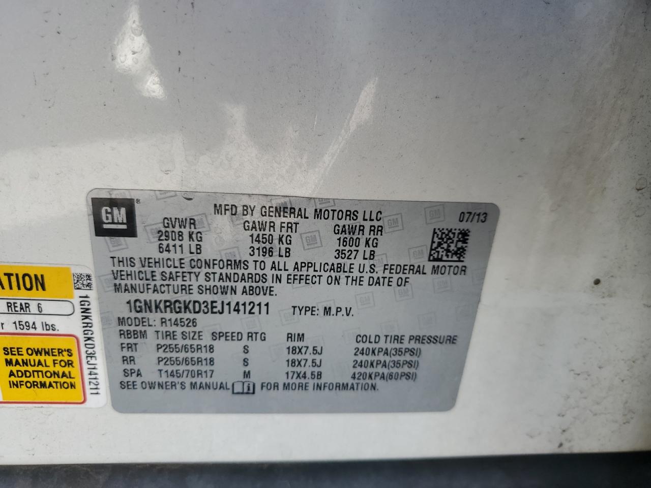 CHEVROLET TRAVERSE LT