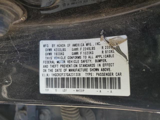 2016 HONDA ACCORD LX 1HGCR2F37GA231306