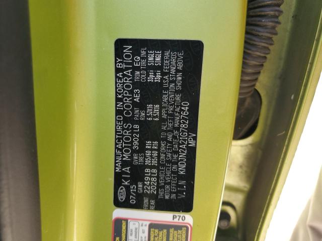 2016 KIA SOUL KNDJN2A21G7827640