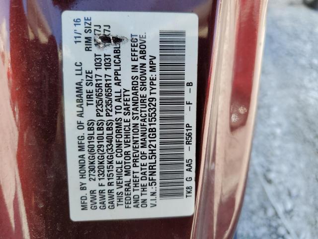 2016 HONDA ODYSSEY LX 5FNRL5H21GB155329