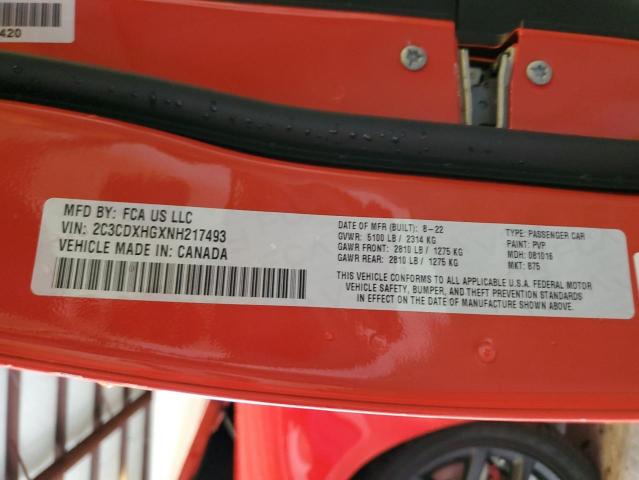 2022 DODGE CHARGER GT 2C3CDXHGXNH217493