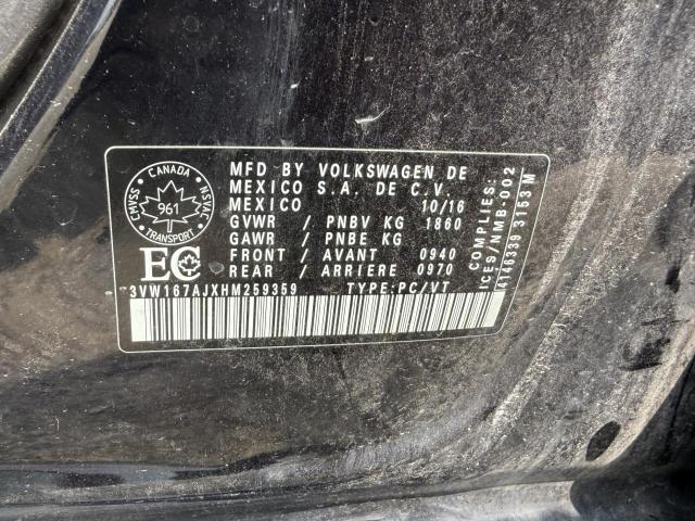 2017 VOLKSWAGEN JETTA S - 3VW167AJXHM259359