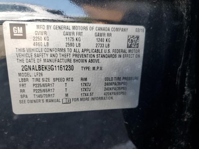 2016 CHEVROLET EQUINOX LS - 2GNALBEK9G1161230