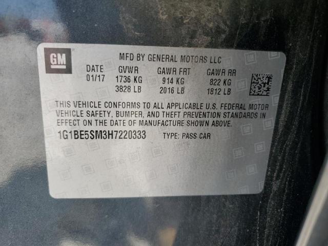 2017 CHEVROLET CRUZE LT 1G1BE5SM3H7220333
