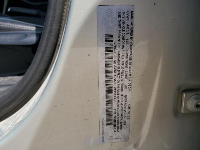 2011 VOLKSWAGEN JETTA SE - 3VWDX7AJ5BM395660