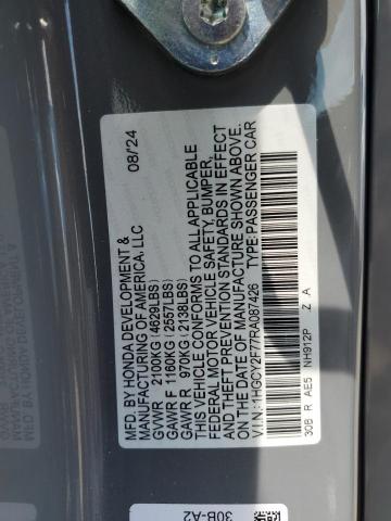 2024 HONDA ACCORD HYB 1HGCY2F77RA087426