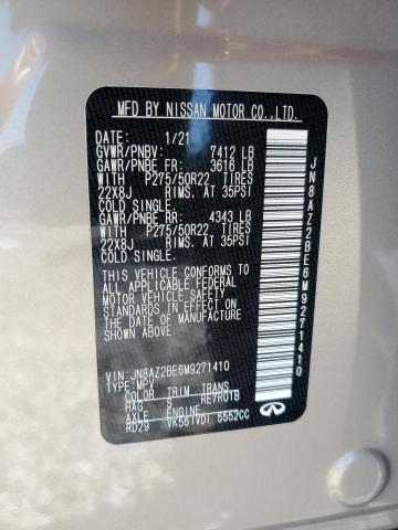 2021 INFINITI QX80 SENSO JN8AZ2BE6M9271410