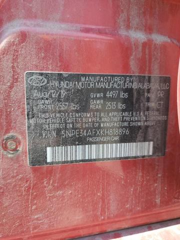2019 HYUNDAI SONATA LIM 5NPE34AFXKH818896