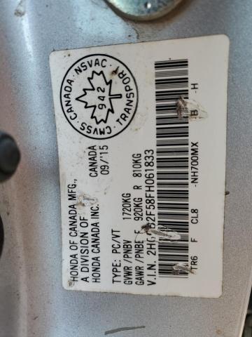 2015 HONDA CIVIC LX - 2HGFB2F58FH061833
