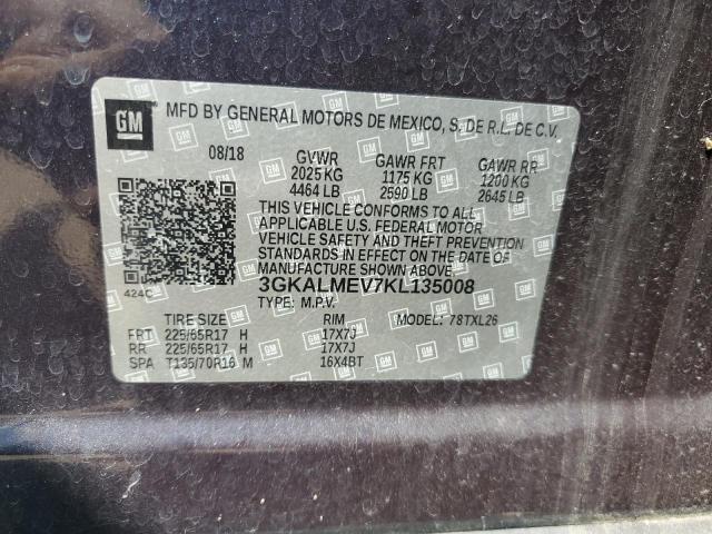 2019 GMC TERRAIN SL 3GKALMEV7KL135008