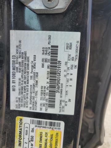 2016 FORD FUSION SE - 3FA6P0HD1GR219109