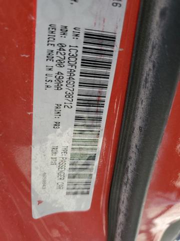 2016 DODGE DART SE 1C3CDFAA4GD738712