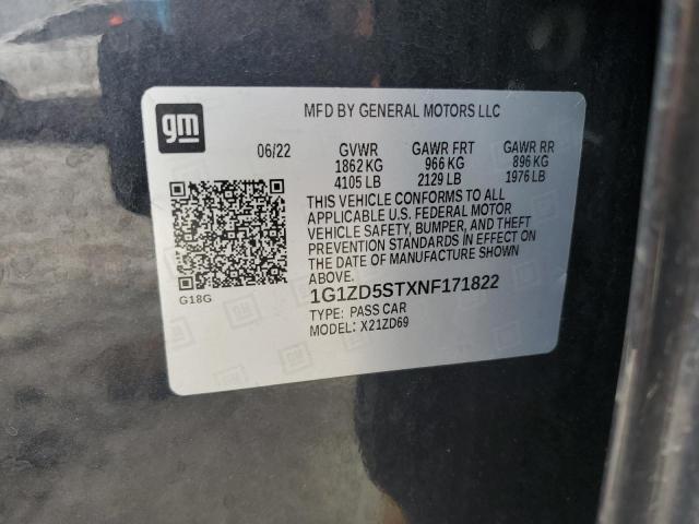 2022 CHEVROLET MALIBU LT - 1G1ZD5STXNF171822