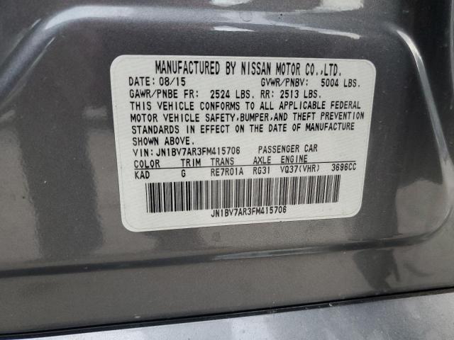 2015 INFINITI Q50 BASE JN1BV7AR3FM415706