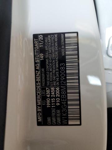 2021 MERCEDES-BENZ A 220 W1K3G4EB8MJ290083