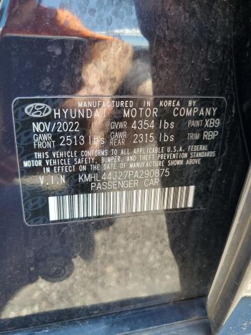 2023 HYUNDAI SONATA SEL KMHL44J27PA290875
