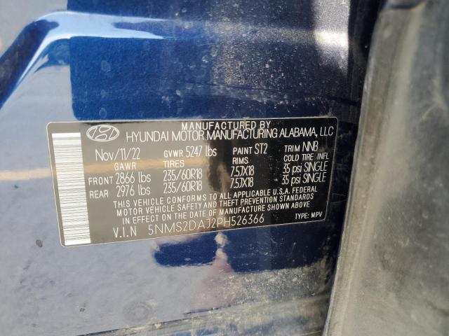 2023 HYUNDAI SANTA FE S 5NMS2DAJ2PH526366
