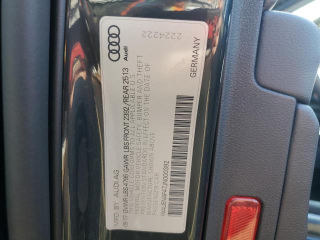 2018 AUDI A4 PREMIUM WAUENAF47JN000392