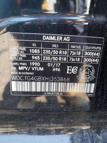 2017 MERCEDES-BENZ GLA 250 4M WDCTG4GBXHJ353868