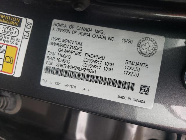 2020 HONDA CR-V LX 2HKRW2H28LH240251