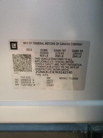 2019 CHEVROLET EQUINOX LT - 2GNAXLEX7K6142340