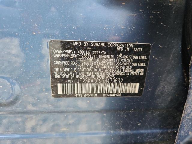 2024 SUBARU FORESTER JF2SKACC9RH479632