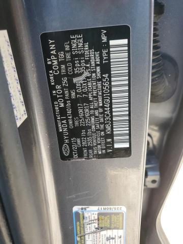 2016 HYUNDAI TUCSON LIMITED KM8J3CA44GU105654