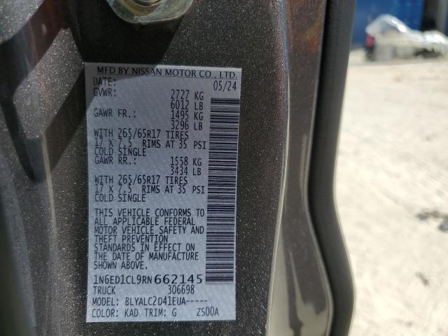 2024 NISSAN FRONTIER S 1N6ED1CL9RN662145