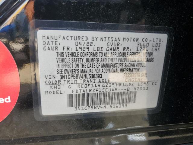 2022 NISSAN KICKS S - 3N1CP5BV4NL506393