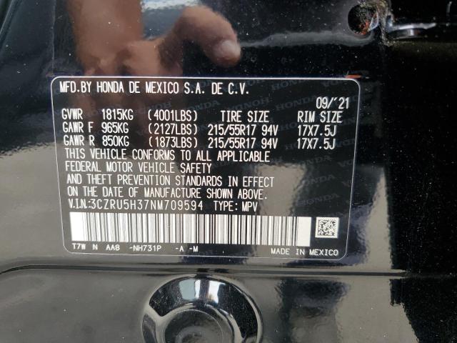 2022 HONDA HR-V LX 3CZRU5H37NM709594