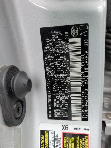 2019 TOYOTA COROLLA L - 2T1BURHE8KC156779