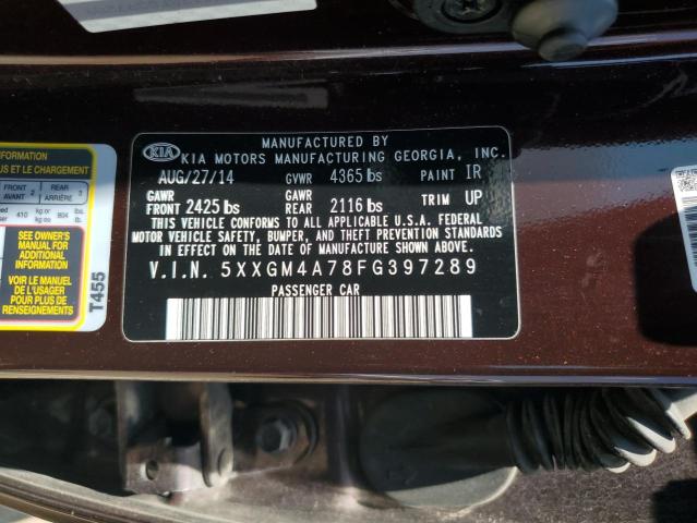 2015 KIA OPTIMA LX 5XXGM4A78FG397289