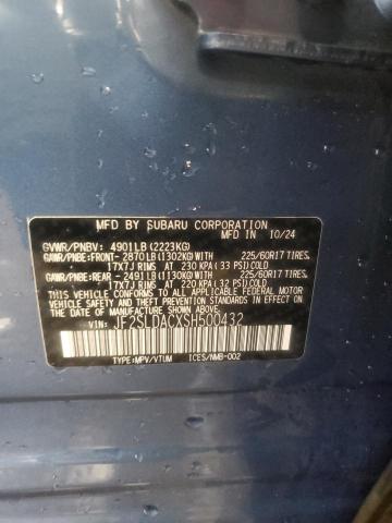 2025 SUBARU FORESTER - JF2SLDACXSH500432