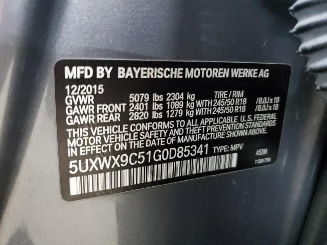 2016 BMW X3 XDRIVE2 - 5UXWX9C51G0D85341