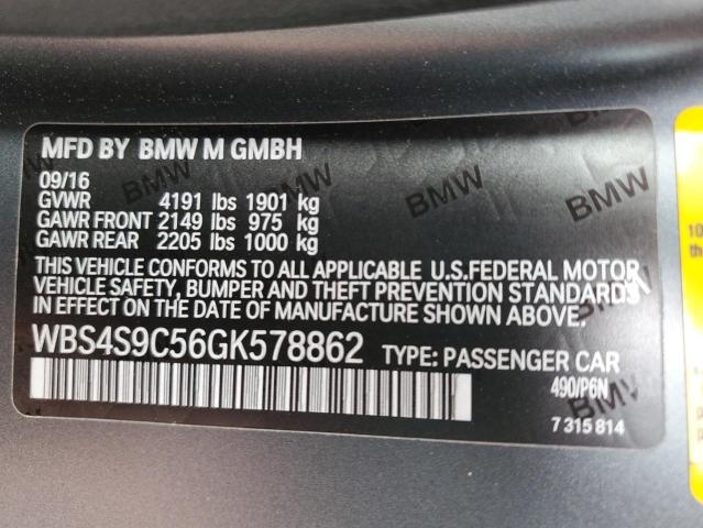 2016 BMW M4 GTS WBS4S9C56GK578862