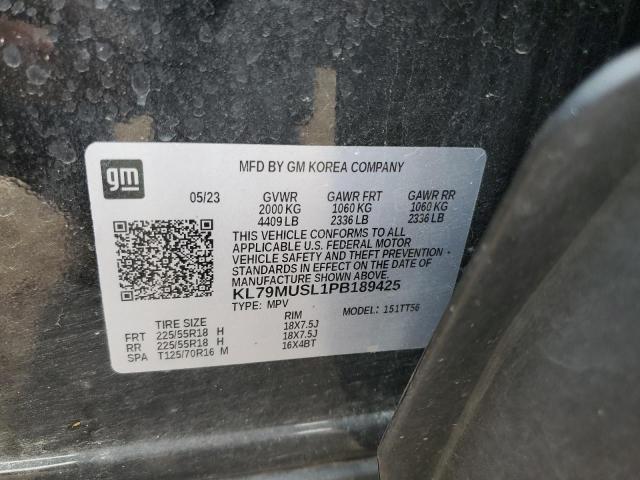 2023 CHEVROLET TRAILBLAZE KL79MUSL1PB189425