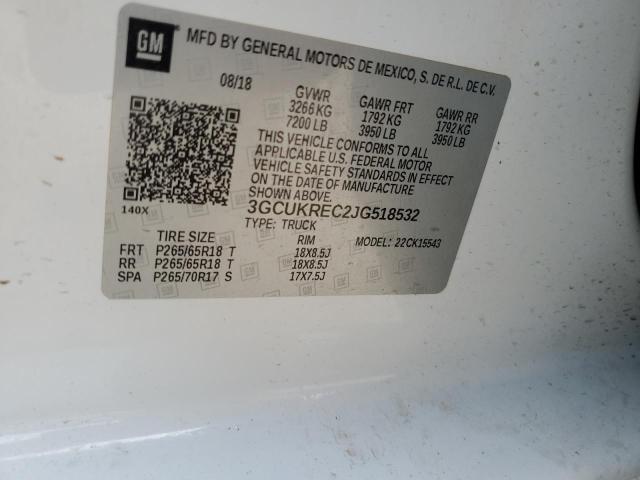 2018 CHEVROLET silverado - 3GCUKREC2JG518532