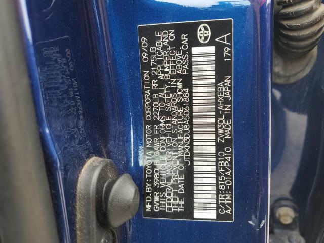 2010 TOYOTA PRIUS - JTDKN3DU8A5061884