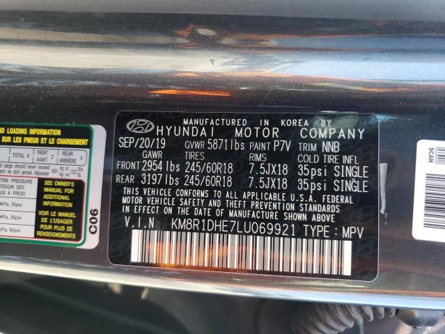 2020 HYUNDAI PALISADE S KM8R1DHE7LU069921
