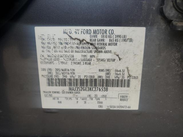 2019 FORD ECOSPORT S - MAJ3S2GE3KC276538