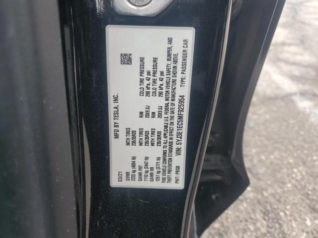 2021 TESLA MODEL 3 5YJ3E1EC5MF925954
