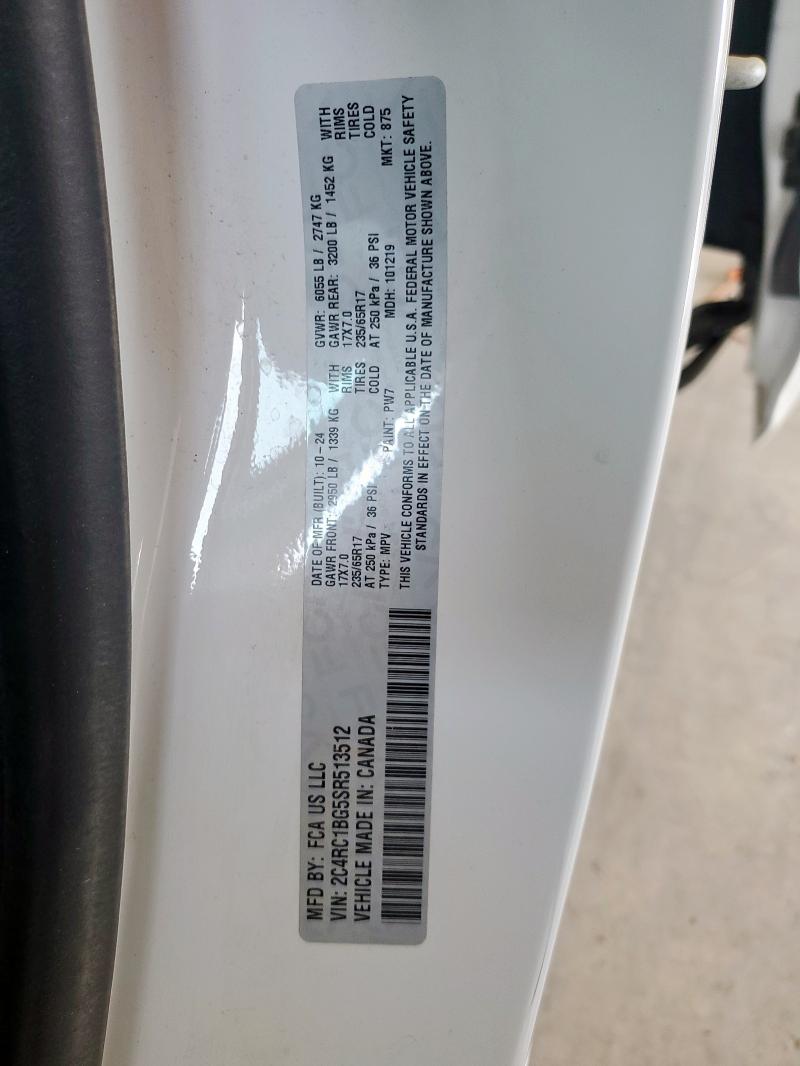 2025 CHRYSLER PACIFICA S 2C4RC1BG5SR513512