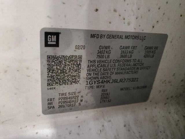 2020 CADILLAC ESCALADE E - 1GYS4HKJ6LR275321
