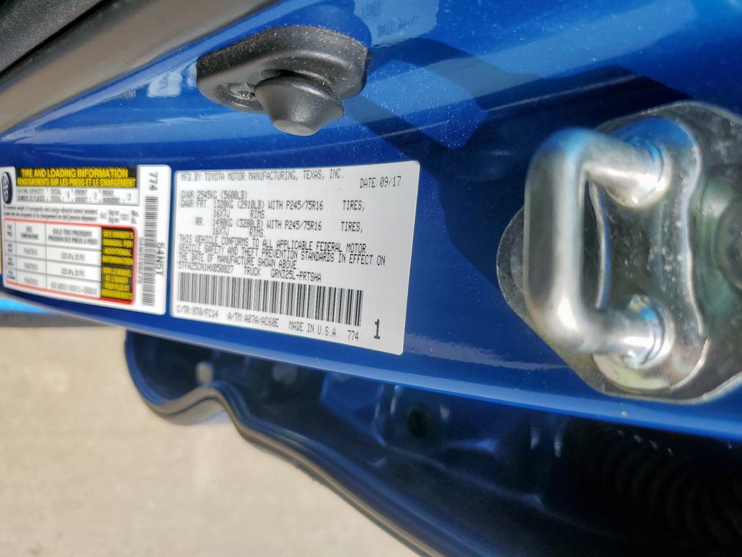 2017 TOYOTA TACOMA DOU - 5TFAZ5CN1HX050827