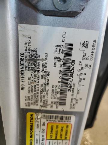 2013 FORD FUSION S - 3FA6P0G73DR267430