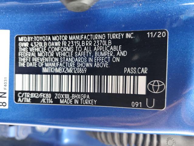 2021 TOYOTA C-HR XLE - NMTKHMBX2MR120869